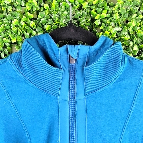 Athleta Womens Full Zip Hooded  Lightweight Jacket Blue Size Extra Small - Picture 5 of 11